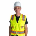 Cordova COR-BRITE Surveyor Vests, Lime, Solid Front Fabric & Polyester Mesh Back VS286-5XL